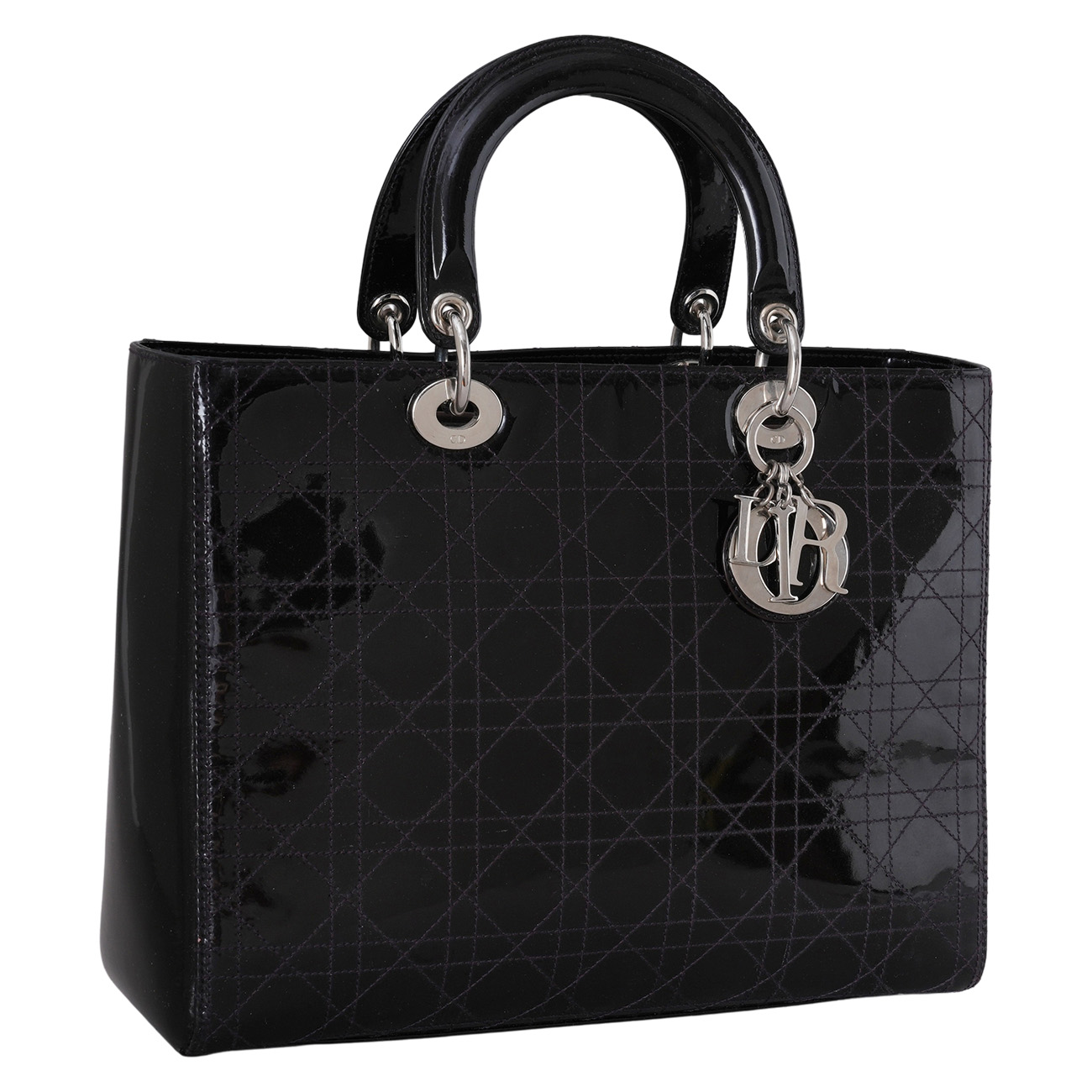 CHRISTIAN DIOR(USED)크리스찬디올 페이던트 레이디디올 라지 토트 겸 숄더백